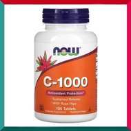 NOW Foods - C-1000 高含量維他命C 玫瑰果配方 1000毫克 100粒 增強抵抗力 平行進口 (效期:04/2028*)