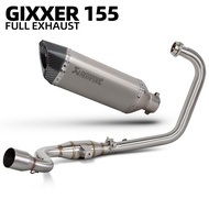 Akrapovic 370mm Exhaust Muffler with db killer for Suzuki GIXXER 150/155 SF150/SF155
