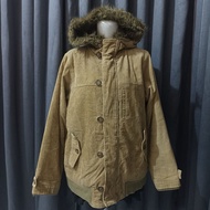 Vintage Corduroy fur jacket y2k size L