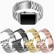 【買一送一】三珠不鏽鋼 38mm/40mm Apple Watch Series 1~6 iWatch 智慧手錶錶帶/經典扣式錶環/金屬式/替換式/有附連接器-ZW