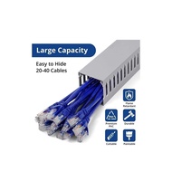 ♞PVC Cable Tray Duct Slotted PVC cable trunking Wire Duct Cable Management