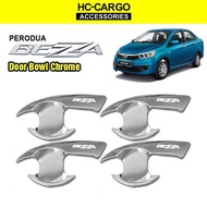 Hc Cargo Perodua Bezza Door Handle Inner Bowl Cover Chrome