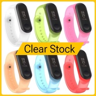 ( Clear Stock )Mi Band 3 Mi Band 4 Mi Band 5 Mi Band 6 Strap Silicon Colorful Replacement Band Strap