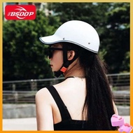 topi keledar motor helmet helmet motor Helmet, summer couple, lightweight half-helmet, peaked cap, bicycle, breathable, summer sunscreen, protective helmet