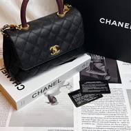 香奈兒（Chanel）Coco Handle蜥蜴皮24黃金尺寸