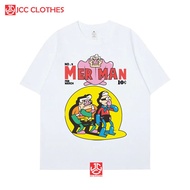 TSHIRT KAOS VINTAGE MERMAID MAN KARTUN