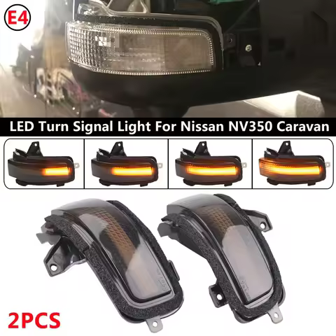 LED Dynamic Turn Signal Light Side Mirror Sequential Lamp Blinker Indicator For Nissan NV350 Caravan