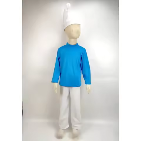 #* Dwarf 3-10 Years Child Halloween Kids Blue Elf Costume Fancy DressO:"