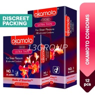 [DISCREET PACKING] Okamoto Orchid Ultra Thin Condoms, 3s-12s