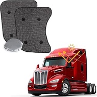Premium Sidewindow Sun Shade for Peterbilt 579 (Black)
