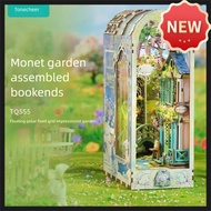 【⛳New】Tonecheer, diy Bookend Wooden 3D Jigsaw puzzle by French Impressionist painter[Monet's Garden]