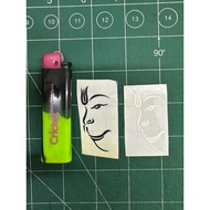 Hanuman Sticker Transparent Meter Sticker Type 2