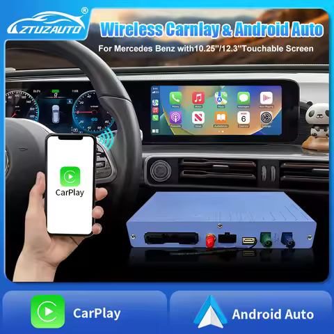 2025 Wireless CarPlay Android Auto For Mercedes Benz A B C E CLS CLA GLA GLB Class NTG6.0 2019-2023 