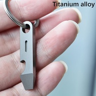 Titanium Alloy Bottle Opener Keychain Men’s Pendant EDC Outdoor Tool Mini Screwdriver Camping Gear S