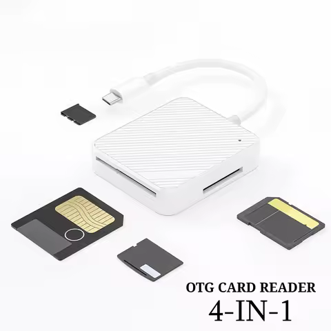 4-in-1 Memory Card Reader Adapter TypeC USB-C Smart Media OTG SD M2 SM XD Card Reader For Andriod Mo