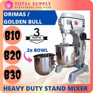 【LOW SHIPPING FEE】B10 / B20 / B30 GOLDEN BULL ORIMAS HEAVY FOOD MIXER / B-10A / B-20A INDUSTRIAL FLOUR CAKE DOUGH DOH