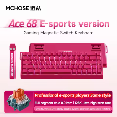 MCHOSE Ace 60 Pro 68 Magnetic Axis Mechanical Keyboard Customized Esports 0.01ms Latency RT 0.01mm 1