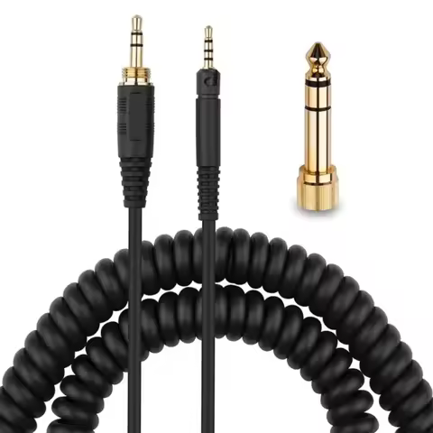 Headphone Adapter Replacement Audio Cable Cord Wire Line DIY for Audio-Technica ATH-M50x ATH-M40x He