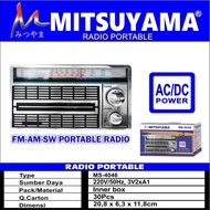 Cand.olshop-mitsuyama MS 4046 FM AM SW Radio AC DC Portable Radio