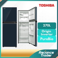 《Save 4.0》Toshiba Refrigerator 270L Inverter A-series Fridge Refrigerator Peti Sejuk GR-RT300WE-PMY(UB)