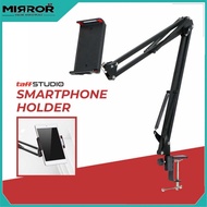 Smartphone Tablet Holder, HP & Tablet Holder, Lazypod Stand, Boom Arm Table Model, Aluminum Material