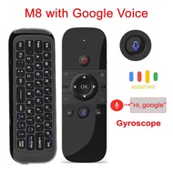 W1 & M8 2.4G Air Mouse Wireless Keyboard Airmouse Remote Control Infrared Remote Learning Rechargeab