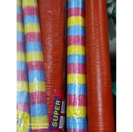 Sackolin Trapal Lona Blue Orange and Stripes 8 ft. sold per meter Eye Let Eyelet Available