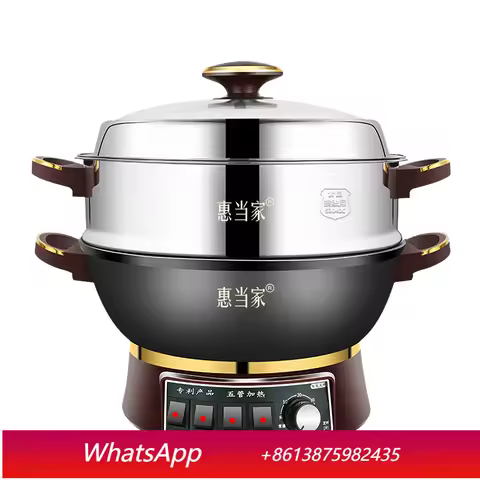 Lcx Multifunctional Electric Wok Household Cast Iron Electric Wok