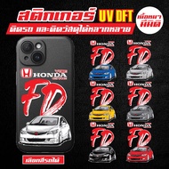 Car Stickers Phone CIVIC FD Racing Sticker Car Decal JDM Car Accessories
