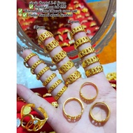 REPLIKA 999 gold replica chain ring