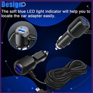 【BET】 for Dash Cam Car Charger USB Cable 11.5ft Power Cord Supply for DVR Camera GPS[my]