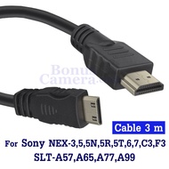 HDMI cable Is Used To Connect Sony NEX-3 5 5n 5R 5T 6 7 C3 F3 SLT-A57 A65 A77 A99 Cameras HD TV Moni