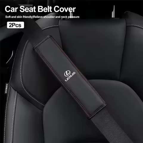 Car Sticker 2PCS Car Seat Belt Cover Auto Shoulder Pad Interior Accessories For Lexus F SPORT RX300 