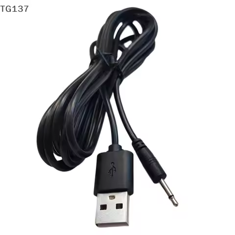 USB To AUDIO DC 2.5mm Charging Cable Vibrator Charger Cord For Rechargeable Wand Massager(Black 24AW