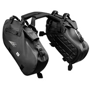 Fully waterproof side/rear seat/shelf/tail bag 14L*2, quick-release  Beg sisi kalis air penuh motosi
