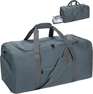 Duffle Bag for Men 65L, Travel Bag with Shoes Compartment, Large Capacity Duffel Bag, Water Resistan