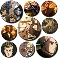Cartoon Character Erwin Smith Soft Button Pin Anime Erwin Smith Brooch Creative Badge for Backpack C
