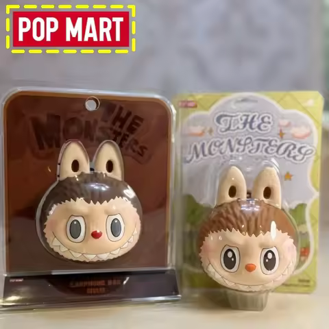Genuine Pop Mart 10th Anniversary Labubu Series Headphone Case Popbean Blind Boxthe Monster Forest F