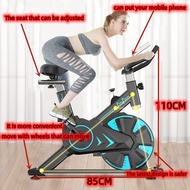 [Eleanos☪] Stationary Sport Static Bicycle Silent Ergonomic Exercise Spin Bike For Gym