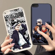 DJ-48 The spell return to Gojo Satoru Silicone Casing black and white for OPPO Realme Narzo Narzo50i