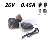 26V 450mA Vacuum Cleaner Power Adapter 26V 0.45A DC Regulated Power Cord DC 5.5*2.1MM Dc Cable 2M