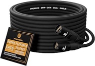 PRORECK SFTP CAT6 Dual Shielded Ethernet Cable with EtherCON RJ45 Connectors,75ft, High-Speed, Ideal