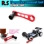 RC Tool 17mm Wheel Hex Tire Tool & 1/8 Nitro Engine Flywheel Disassembly Wrench