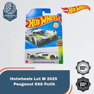 Hot Wheels Peugeot 9X8 White Lot M 2025 SNI Hotwheels Free Packing Box and Shredded Paper