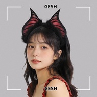 GESH Animal Headdress Cosplay, Realistic Furry Faux Fur Bat Ears Headband, Gothic Soft Handmade Furr
