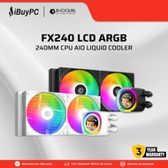 ID-COOLING FX240 LCD ARGB 240mm CPU AIO Liquid Cooler (Black / White)
