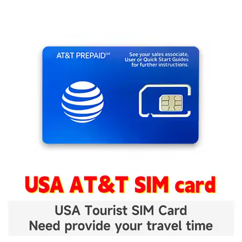 USA CANADA MEXICO AT&T SIM Card | Unlimited High Speed Data/Calls/Texts |ATT SIM Card US, United Sta