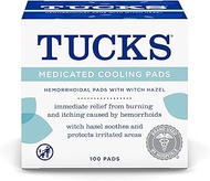 TUCKS Medicated Cooling Pads 100 Each (Pack of 3)