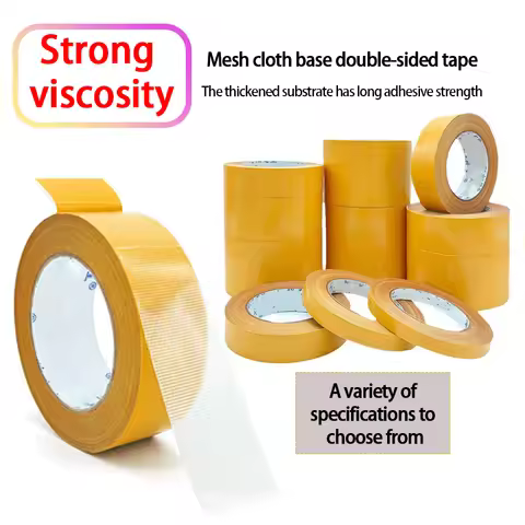 Double-sided Cloth Tape, Strong High Viscosity Non-trace Fixed Double-sided Carpet Tape Transparent 