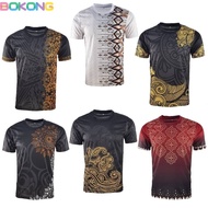 Men T-shirt Batik Design Jersey Material Baju T-shirt Lelaki Jersey Batik (Bokong)